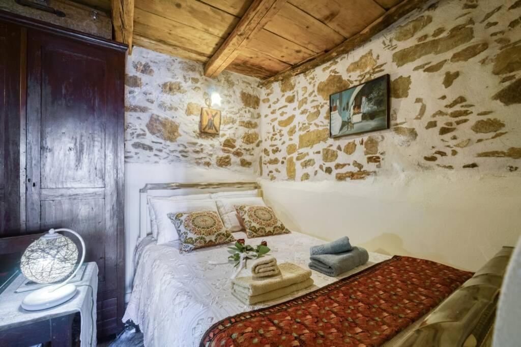 Traditional Cretan Stone House In The Center Of Crete *
